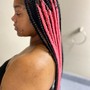 Butt length Box Braids (not knottless)