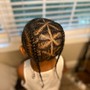 Kid's Braids with Natural Hair