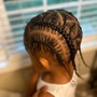 Kid's Braids with Natural Hair