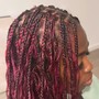 Smedium boho knotless braids