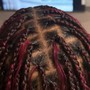 Smedium boho knotless braids