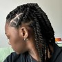 Feed in Braids (Small or Medium Size and Long)