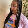 Medium knotless Braids