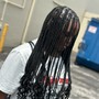 knotless over dreads