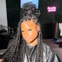 Smedium Boho Knotless Braids (Hair Provided)