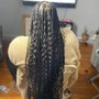 Large knotless braids