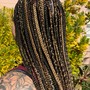 Two large feed-in Braids