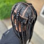 Jumbo knotless Braids-Mid back LENGH