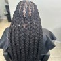 4 straight back braids