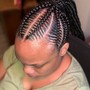 Stitch braids ponytail