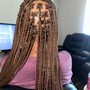 Medium knotless braids