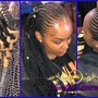 Large Knotless Box Braids