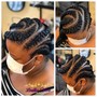 6 Feed-in Braids: Cornrows