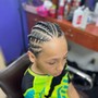 8 POP SMOKE/4 FEED-IN BRAIDS Female