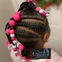 Kid Braided Style w/beads