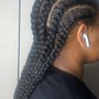 Men’s Natural cornrows (4-8 braids)