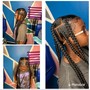 STRAIGHT BACKS STITCHED BRAIDS WAIST LENGTH