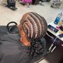 Knotless Braid Bob (beads or curly ends)