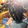 Large Knotless Box Braids