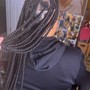 Large Knotless Box Braids