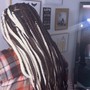 Large Knotless Box Braids