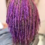 Purple for Support Against  Domestic violence Hair Extension Clip