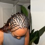 Added Flip Over Tribal Braids w/ Fulani Style