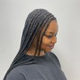 Small goddess knotless bob box braids