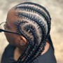 Short knotless Braids (smedium) With Curly Ends