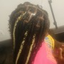 Knotless Braids or Faux Loc Touch Up