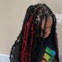 Smedium Knotless Braids Bob w Boho hair