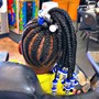 Children up to age 10 Braids and beads