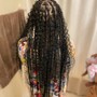 Medium knotless Braids