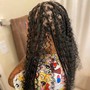 Medium knotless Braids