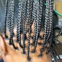 Medium knotless Braids