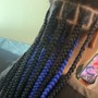 6 stitch braids to the back