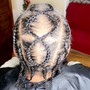 Cornrows natural hair no weave large