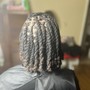 Medium feed in braids  into a ponytail