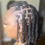 Cornrows natural hair no weave large