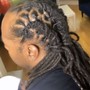 Medium feed in braids  into a ponytail