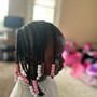 Goddess/boho braids with weave