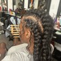 Straight back braids