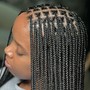 Medium knotless Box Braids