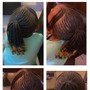 Smedium Knotless Braids Bob w Boho hair