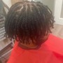 Men's wash and two strand twist style