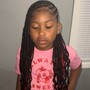 Girls- Half Up Half Down Braids (Natural)