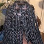 Girls- Half Up Half Down Braids (Natural)