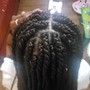 Large Box braids / Single braids