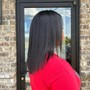 Silk Press/ medium length hair