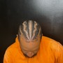 Men’s cornrows (4-6)